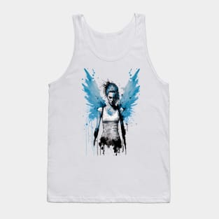 Unleash Your Inner Rebel with Our Punk Rock Female Angel Tank Top